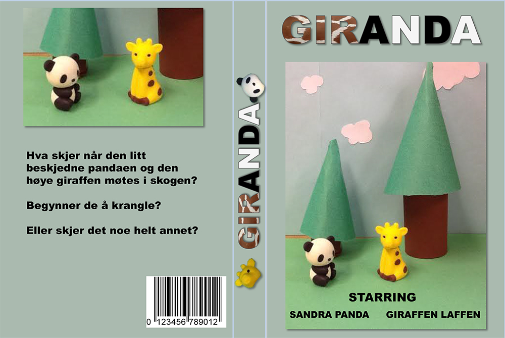 Eksempel på DVD-cover til animasjon