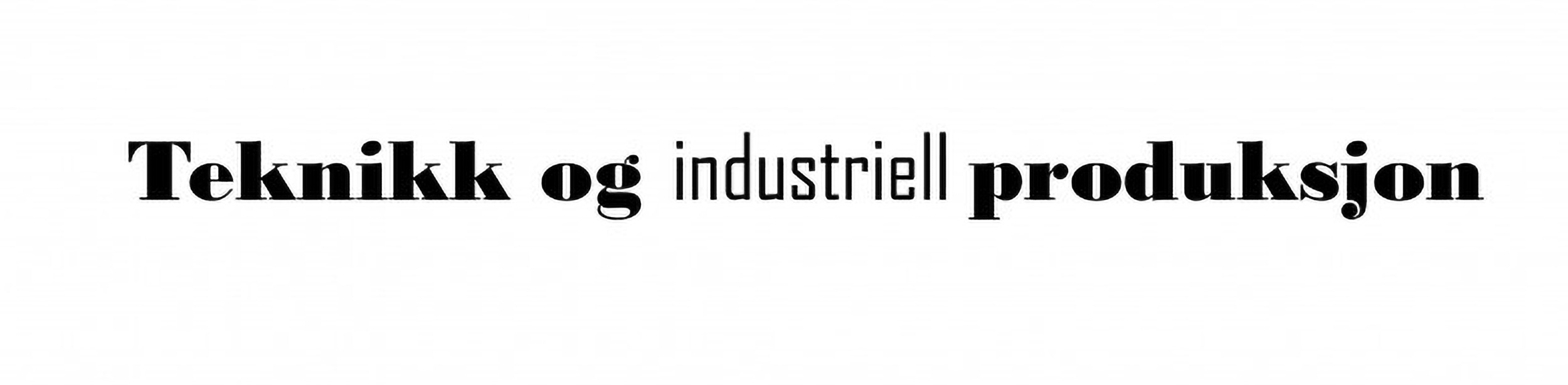 Logo: Teknikk og industriell produksjon