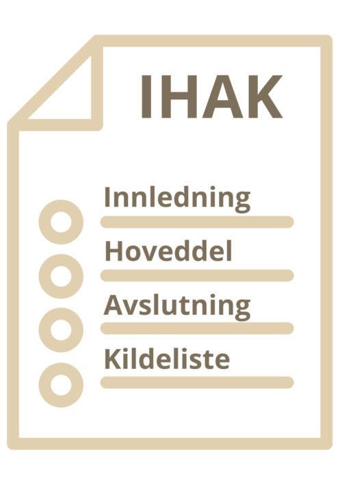 IHAK-struktur (Innledning, hoveddel, avslutning og kildeliste)