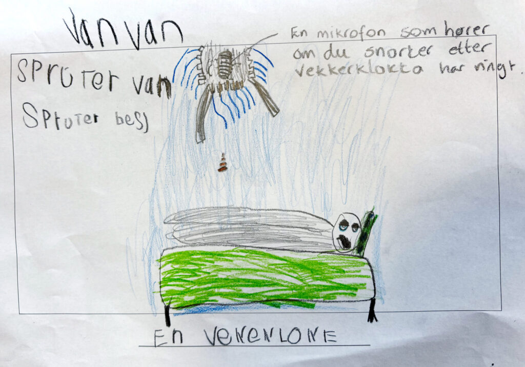 Illustrasjon av en oppfinnelse i begynneropplæring.